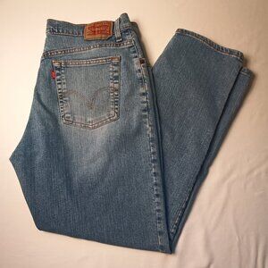 Levi's 550 Jeans Size 16 Relaxed Tapered High Rise Medium Wash